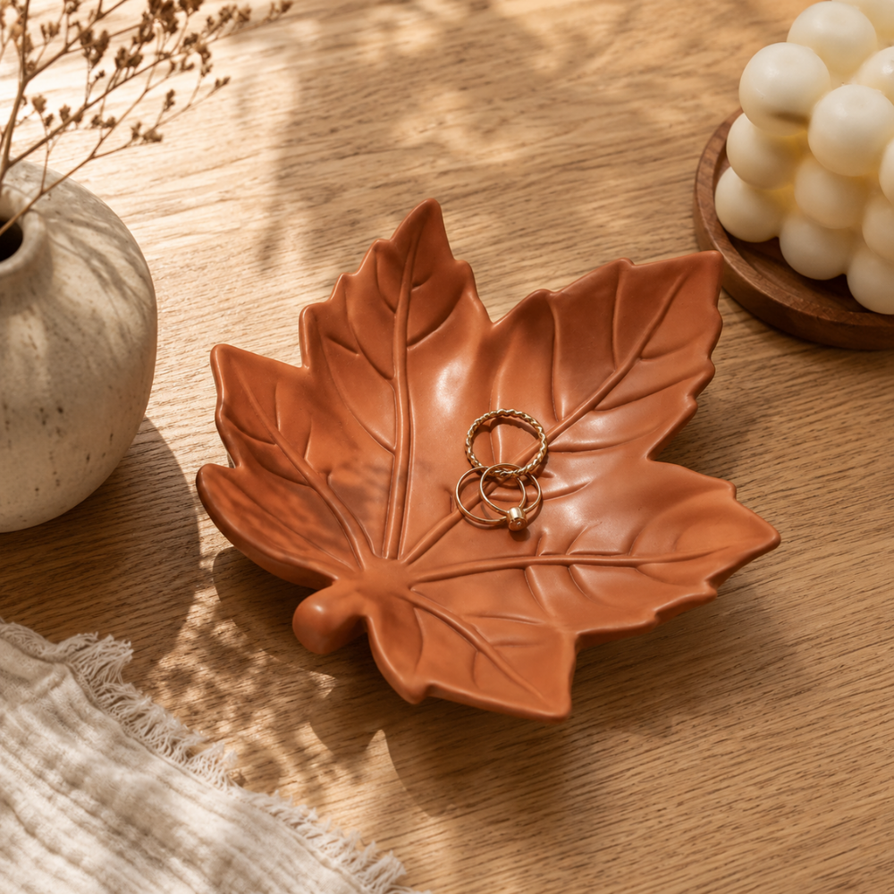 Leaf & Flower Trinket Tray Silicone Mould Collection for Concrete | Jesmonite®️| Resin