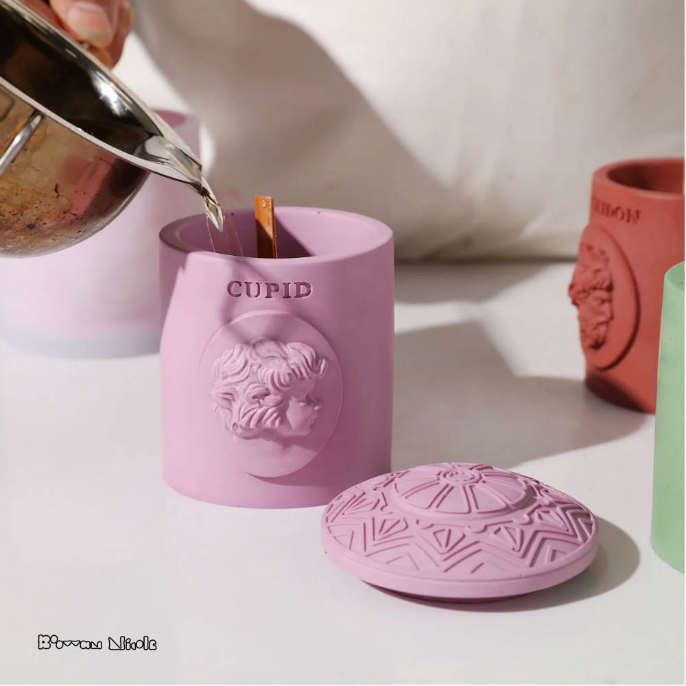 Boowan Nicole: CUPID Candle Jar Silicone Mould