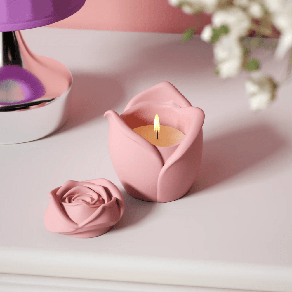 Boowan Nicole: Rose Reverie Candle Jar Silicone Mould - 3oz / 5oz Candle - BohriAli.com