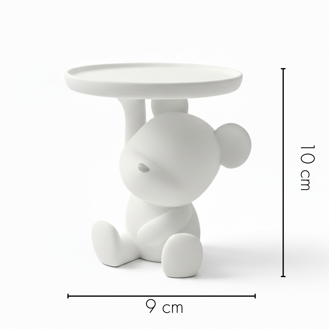 Bear with Tray Silicone Mould | For Concrete | Jesmonite®️| Resin