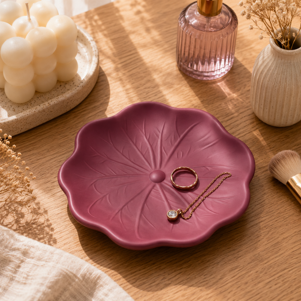 Leaf & Flower Trinket Tray Silicone Mould Collection for Concrete | Jesmonite®️| Resin
