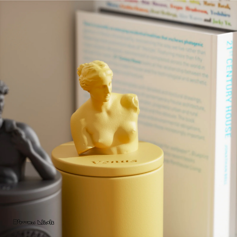 Boowan Nicole: Mythology Sculptures VENUS Concrete Candle Jar Silicone Mould