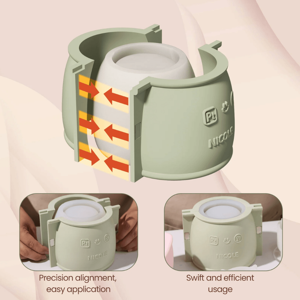 Boowan Nicole: Rose Reverie Candle Jar Silicone Mould - 3oz / 5oz Candle - BohriAli.com