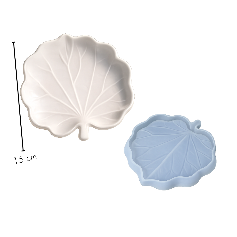Leaf & Flower Trinket Tray Silicone Mould Collection for Concrete | Jesmonite®️| Resin