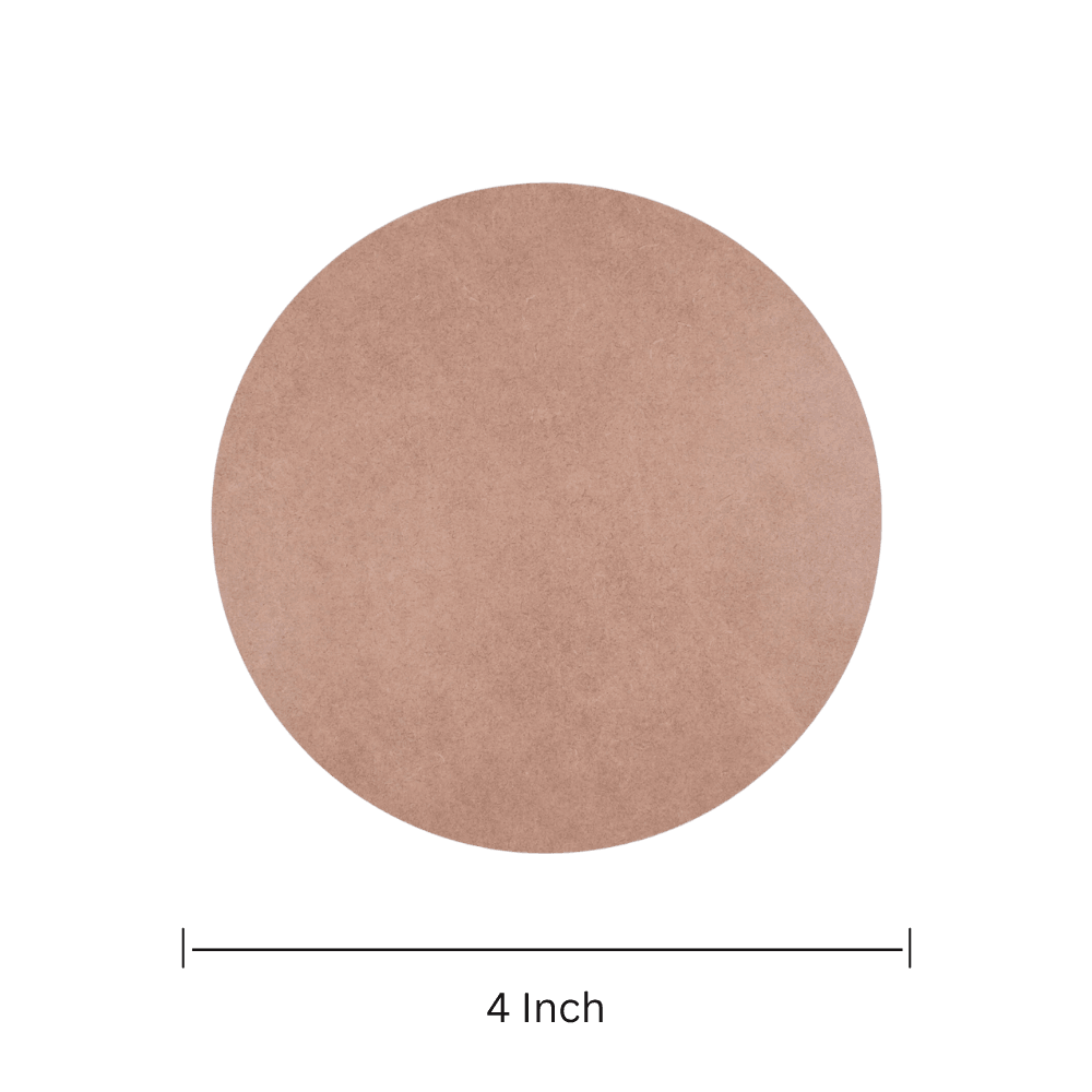 4 inch Round MDF cut-out (Set of 4) - BohriAli.com