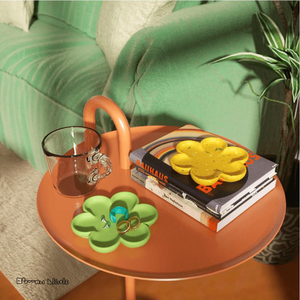 Boowan Nicole: Flower Tray Concrete Silicone Mould - BohriAli.com
