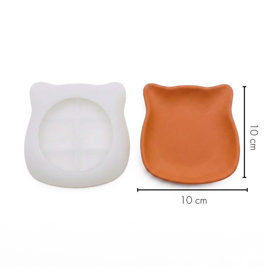 Cat Trinket Dish Silicone Mould | For Concrete | Jesmonite®️| Resin