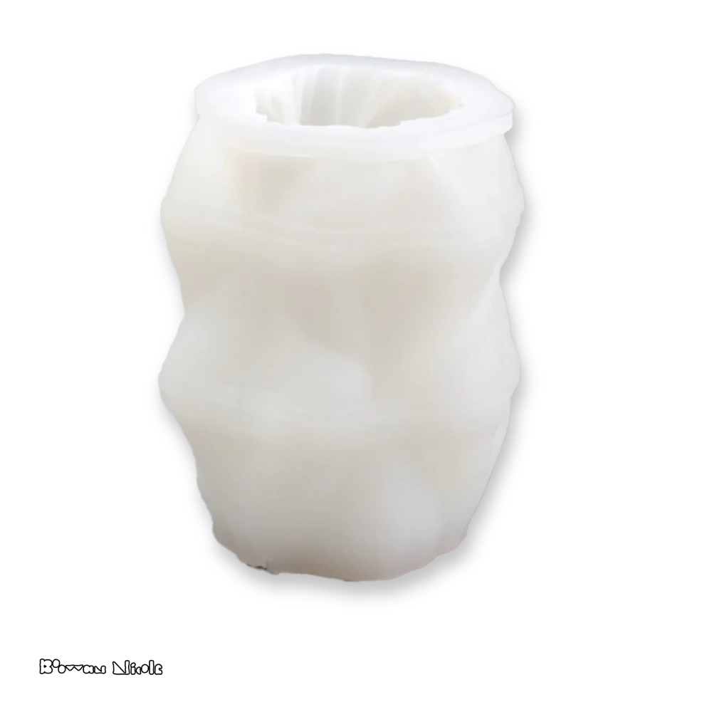 Boowan Nicole: Ocean Wave Pillar Candle Silicone Mould