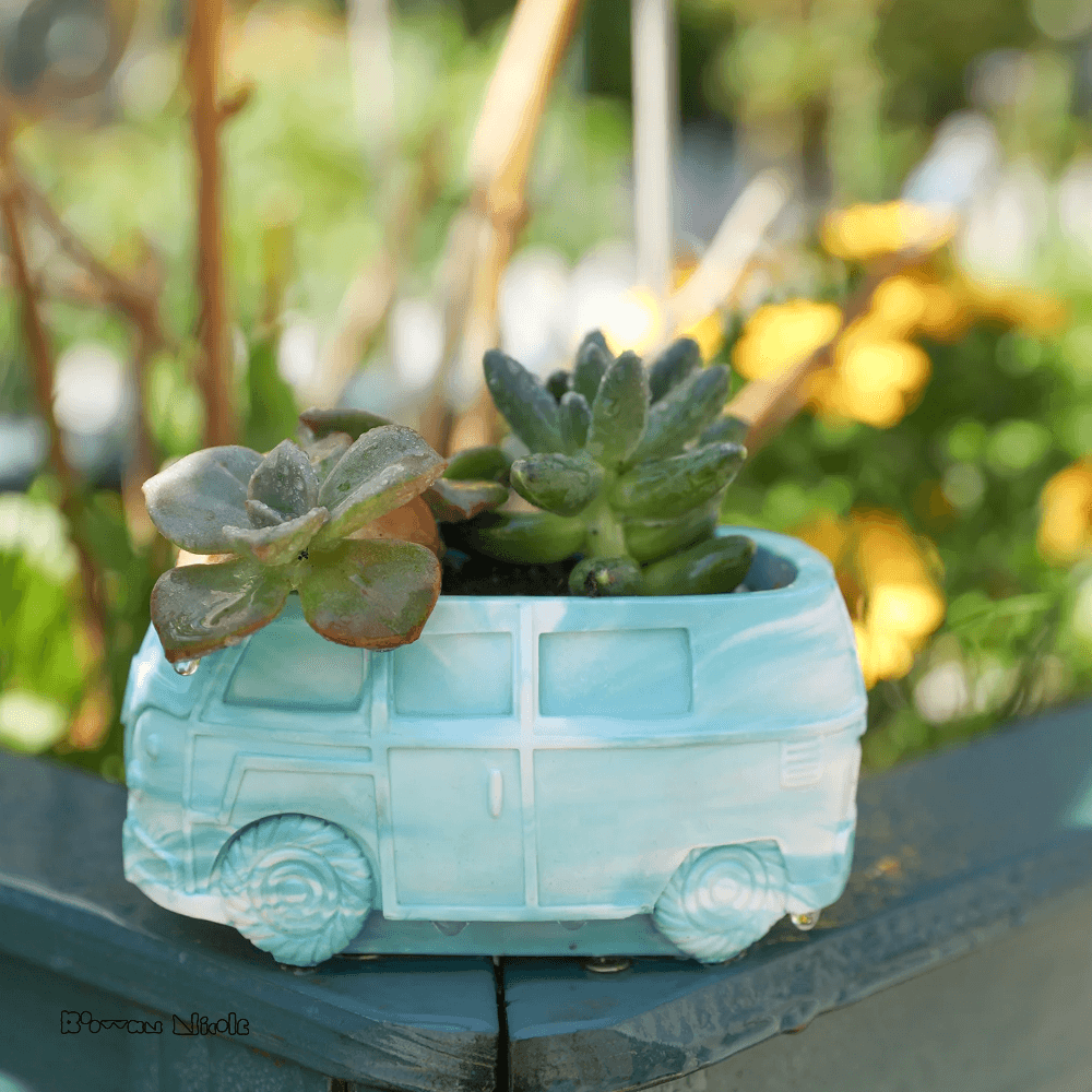 Boowan Nicole: VW Bus Plant Pot Concrete Silicone Mold - BohriAli.com