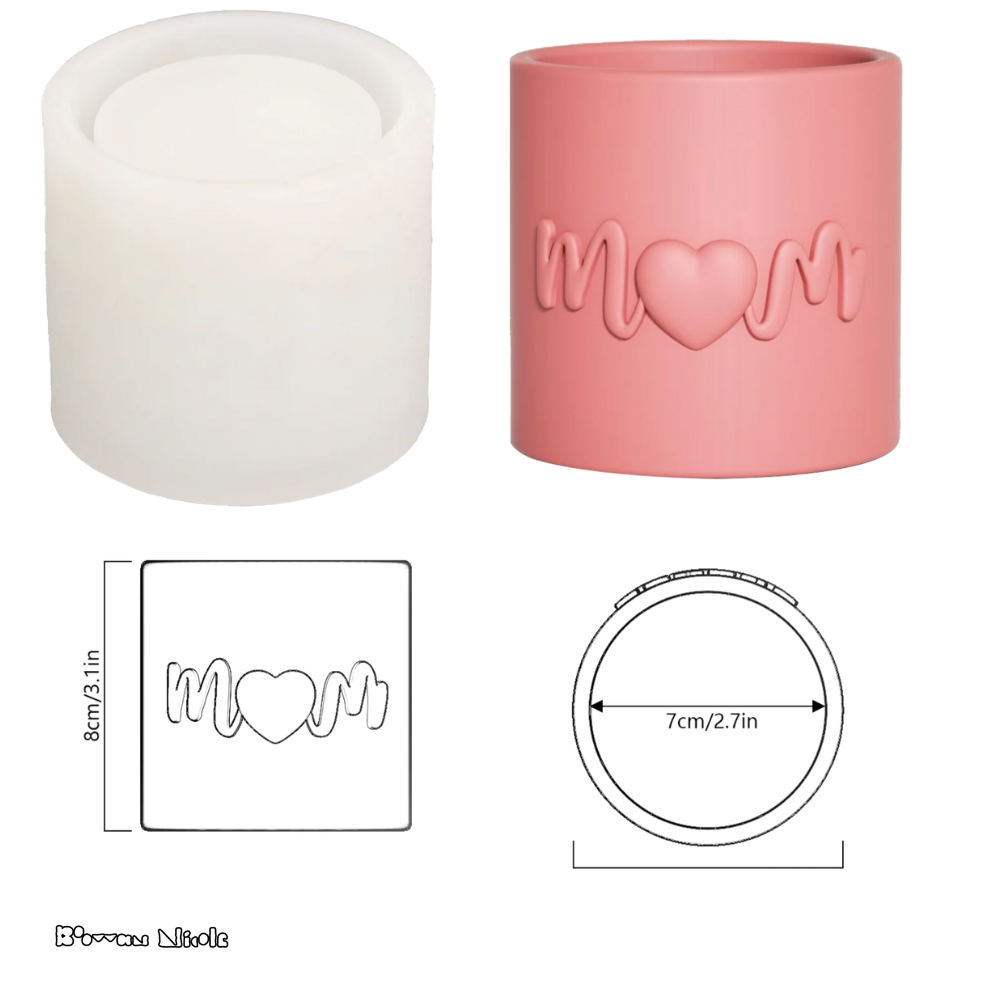 Boowan Nicole: Let Love Grow Collection Plant Pot & Candle Jar (No Lid)