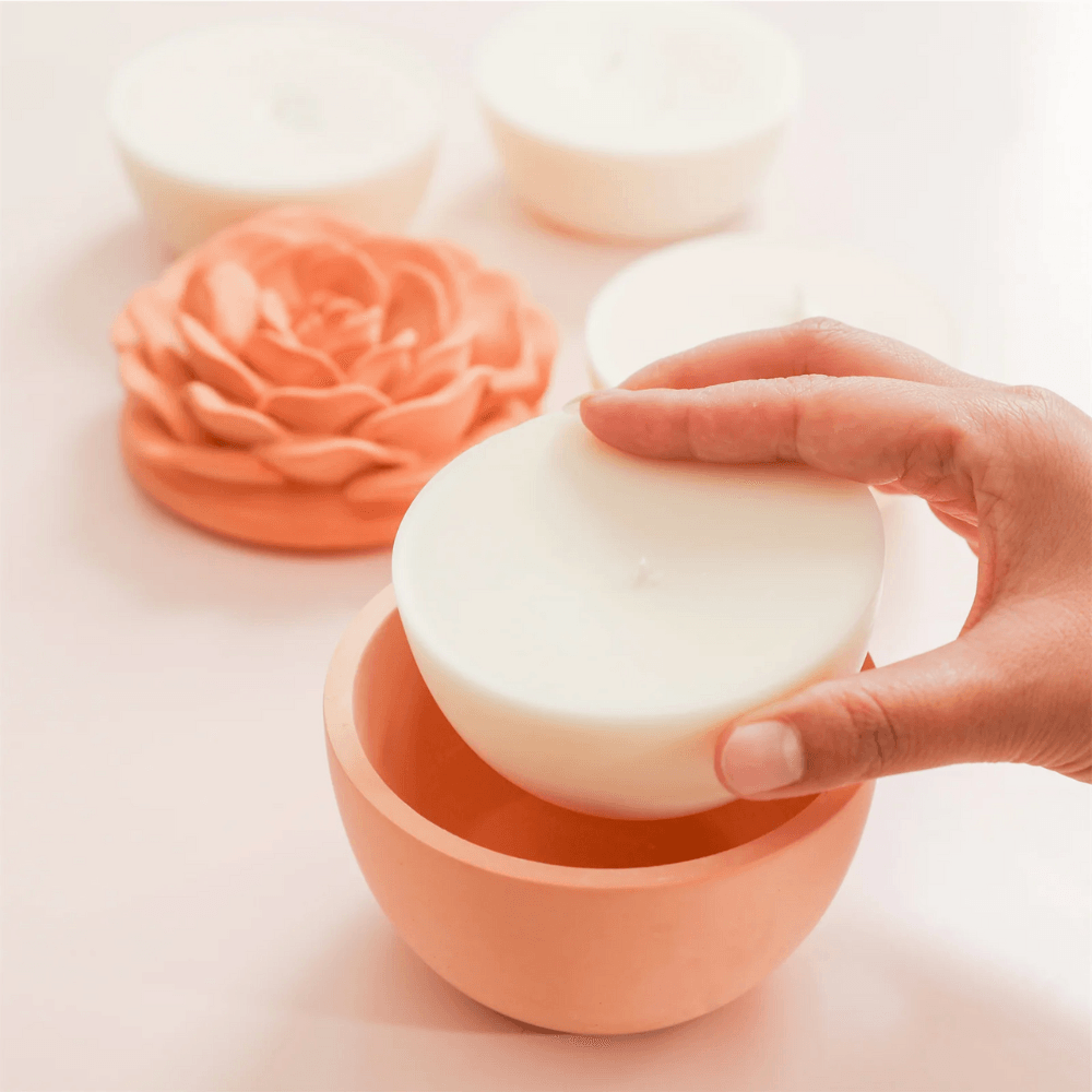Boowan Nicole: Crowning Rose Candle Jar Silicone Mold - 3.5 Oz / 7 Oz - BohriAli.com
