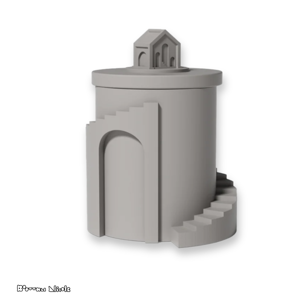 Boowan Nicole: Architectural Style Candle Jar Silicone Mold SH0865