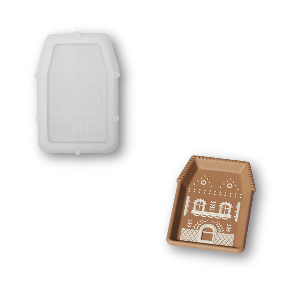 Boowan Nicole: Gingerbread Cottage Tray Silicone Mold Collection