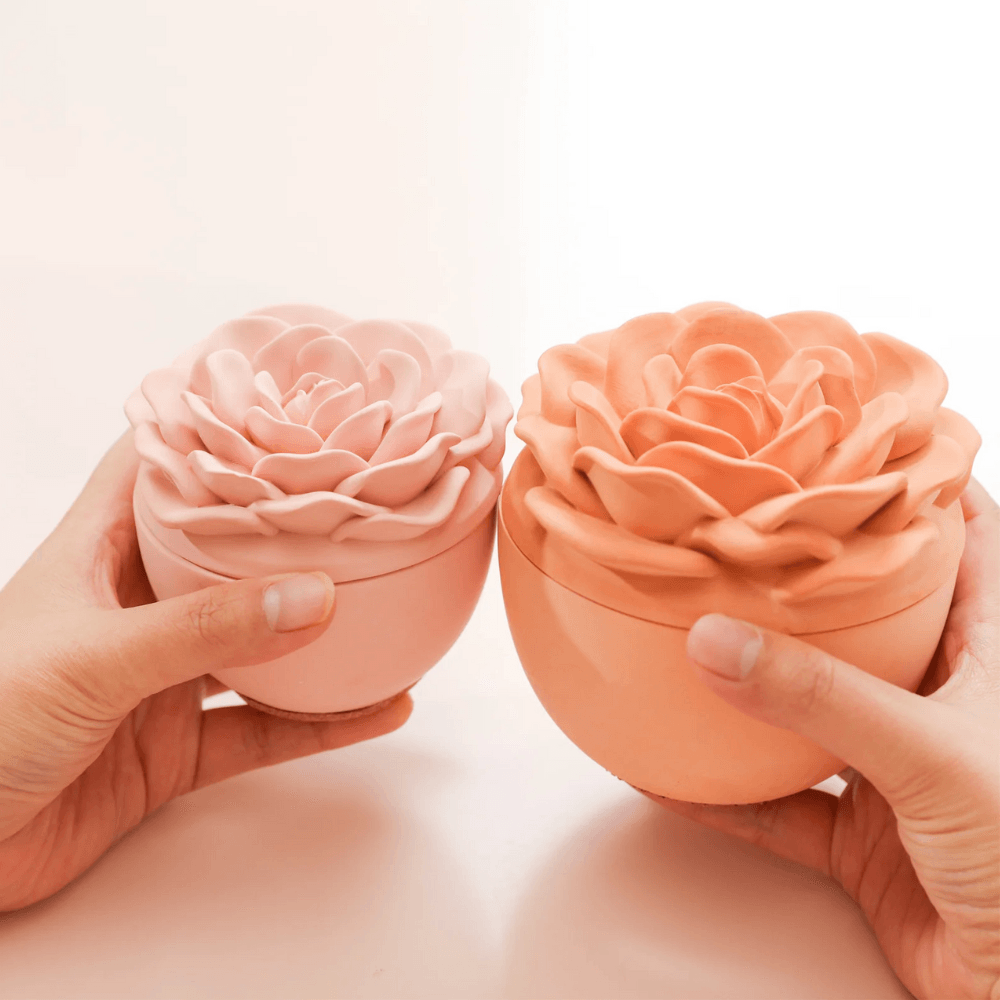 Boowan Nicole: Crowning Rose Candle Jar Silicone Mold - 3.5 Oz / 7 Oz - BohriAli.com