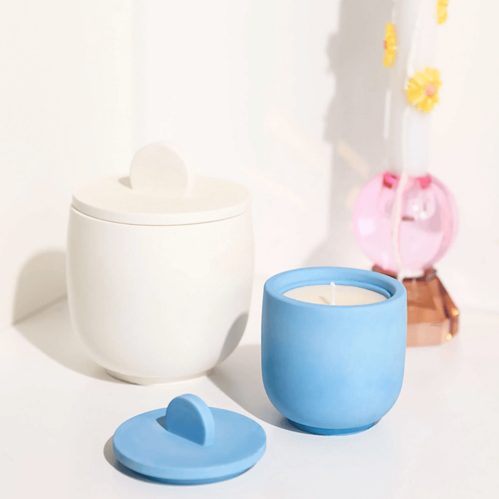Boowan Nicole: Simple Concrete Jar with 2 styled lids Silicone Mould - BohriAli.com