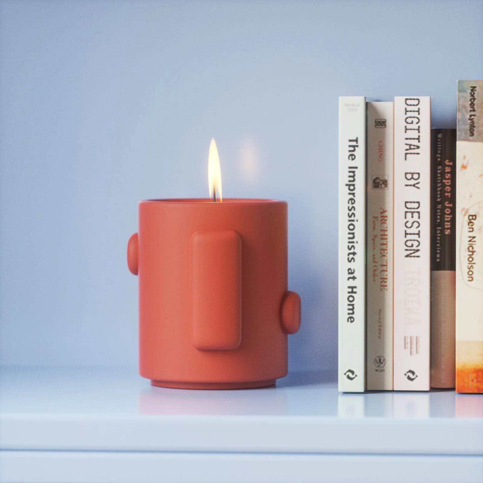 Boowan Nicole: Geometric Candle Jar with Lid Silicone Mould - BohriAli.com
