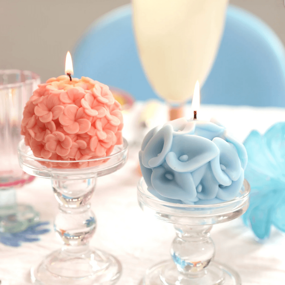Boowan Nicole: Whispering Floral Orbs Candle Silicone Mould Collection - BohriAli.com