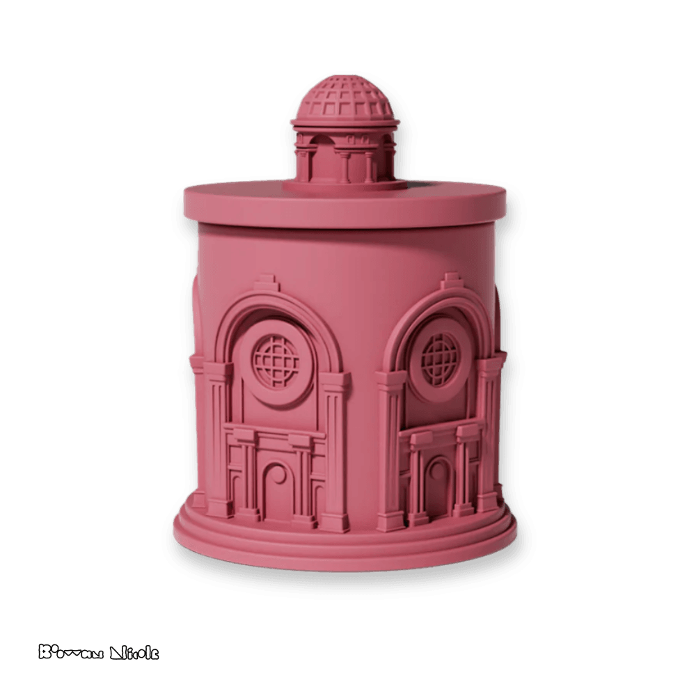 Boowan Nicole: Architectural Style Candle Jar Silicone Mold SH0864 - BohriAli.com