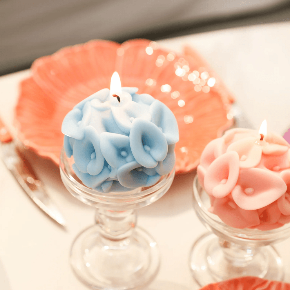 Boowan Nicole: Whispering Floral Orbs Candle Silicone Mould Collection - BohriAli.com
