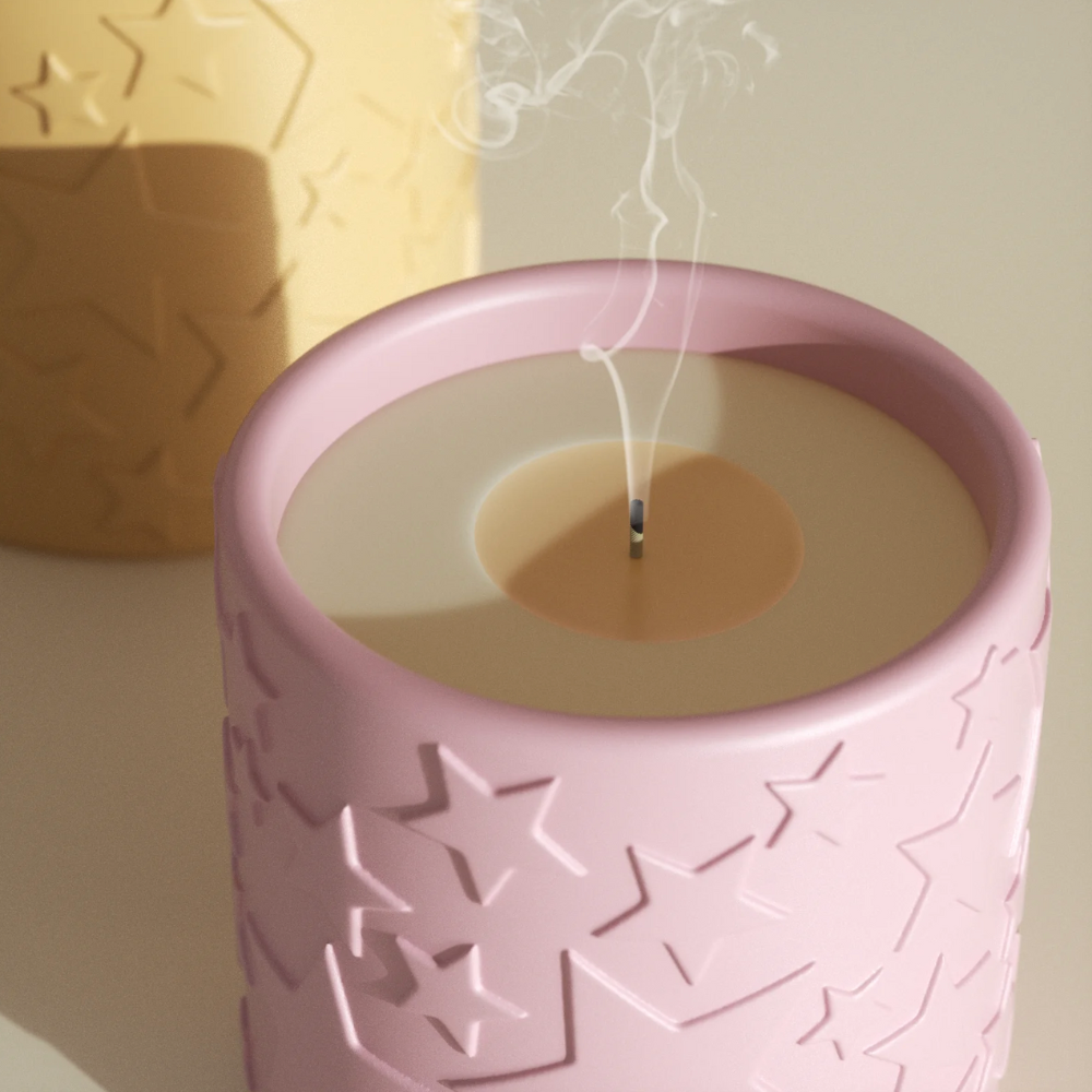 Boowan Nicole: Starlit Wishes Candle Jar Silicone Mold