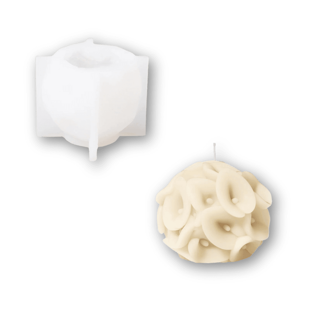 Boowan Nicole: Whispering Floral Orbs Candle Silicone Mould Collection - BohriAli.com