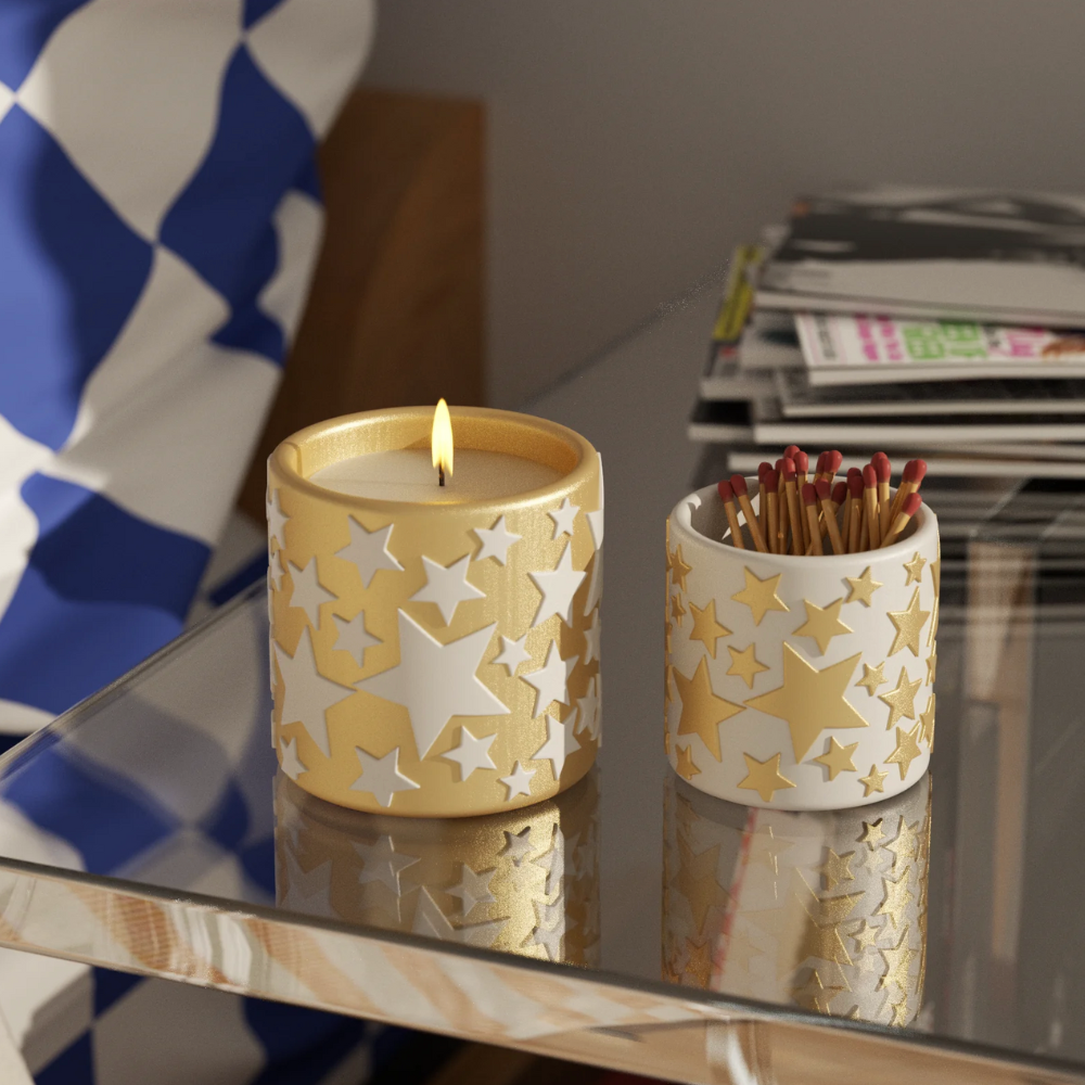 Boowan Nicole: Starlit Wishes Candle Jar Silicone Mold