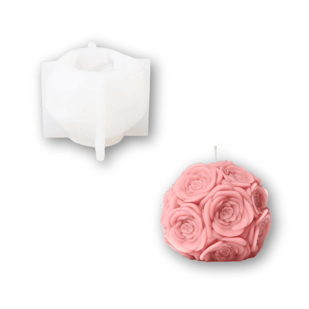 Boowan Nicole: Whispering Floral Orbs Candle Silicone Mould Collection - BohriAli.com