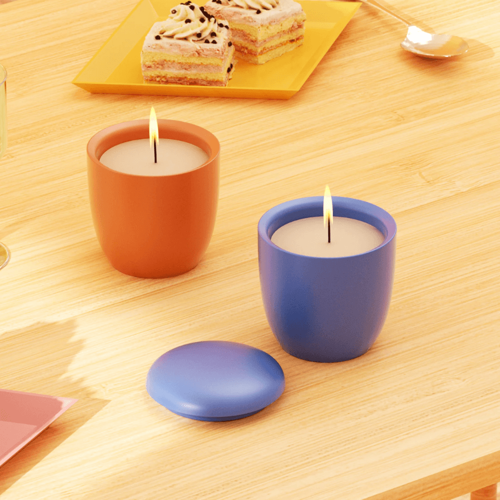 Boowan Nicole: Modern Pebble Candle Jar Silicone Mould (No inner mould) - BohriAli.com