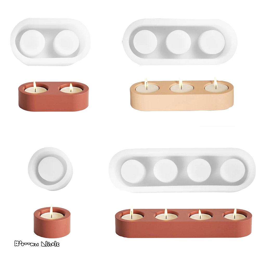 Boowan Nicole: Tealight Candle Holder Silicone Mould