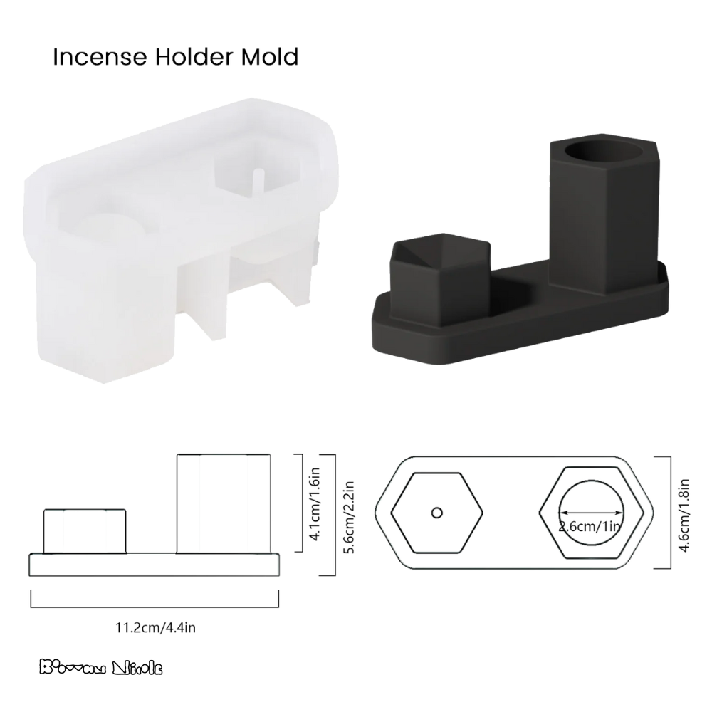 Boowan Nicole: Incense Holder Silicone Mould