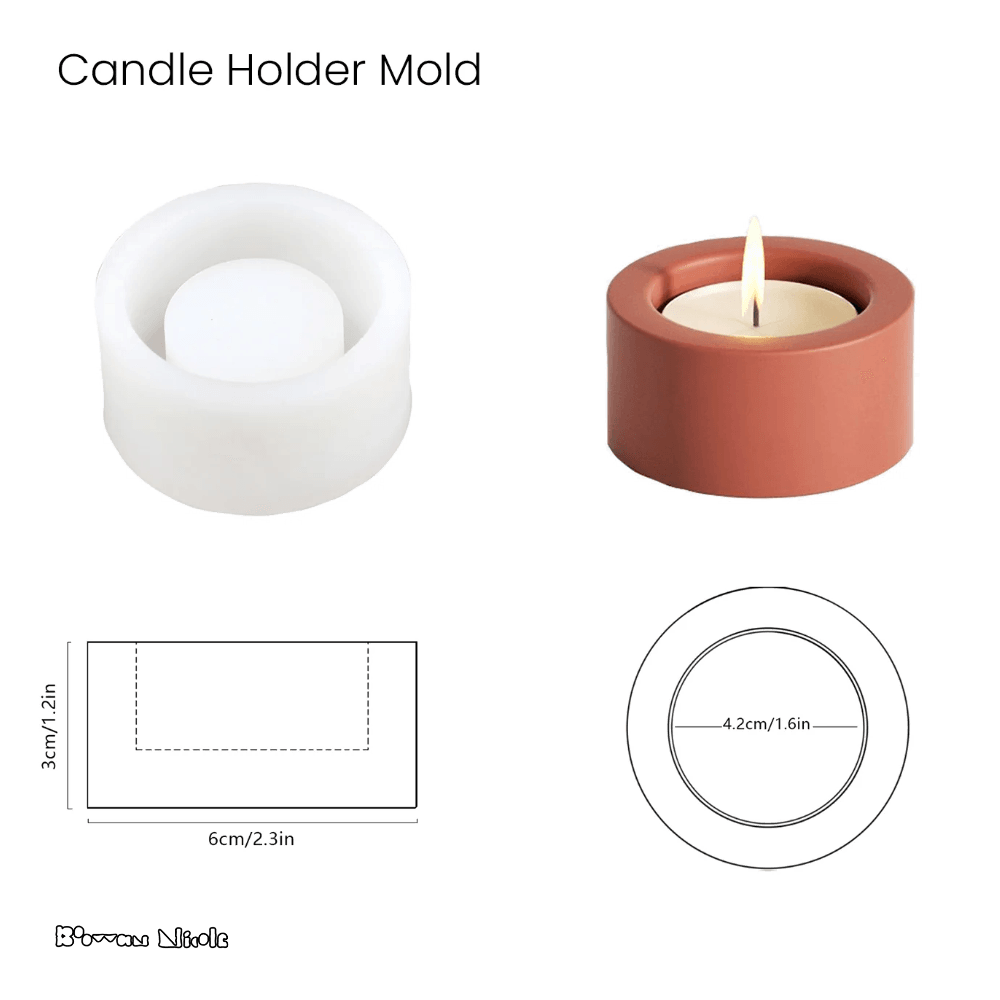 Boowan Nicole: Tealight Candle Holder Silicone Mould - BohriAli.com