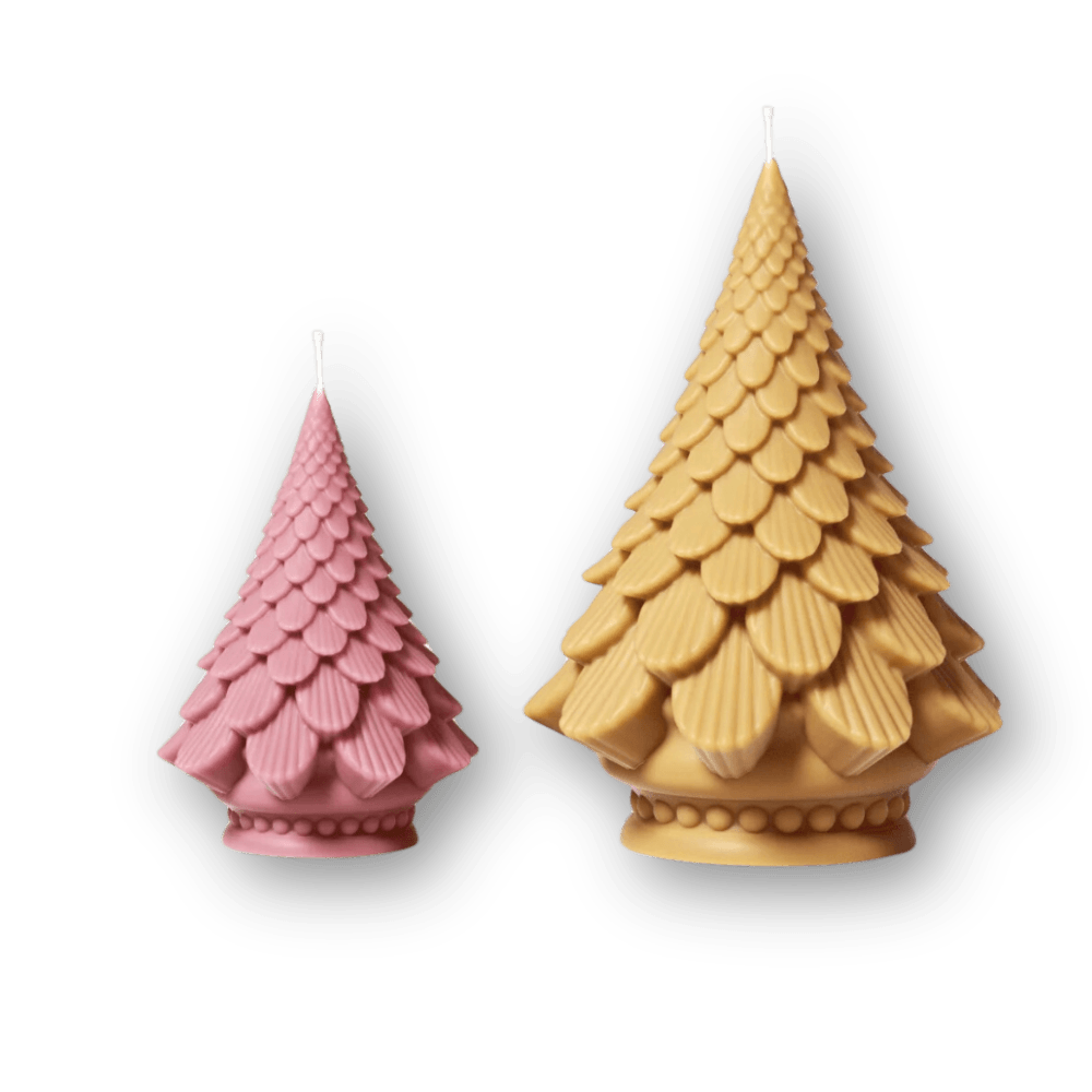 Boowan Nicole: Pinecone Christmas Tree Candle Silicone Mold - BohriAli.com