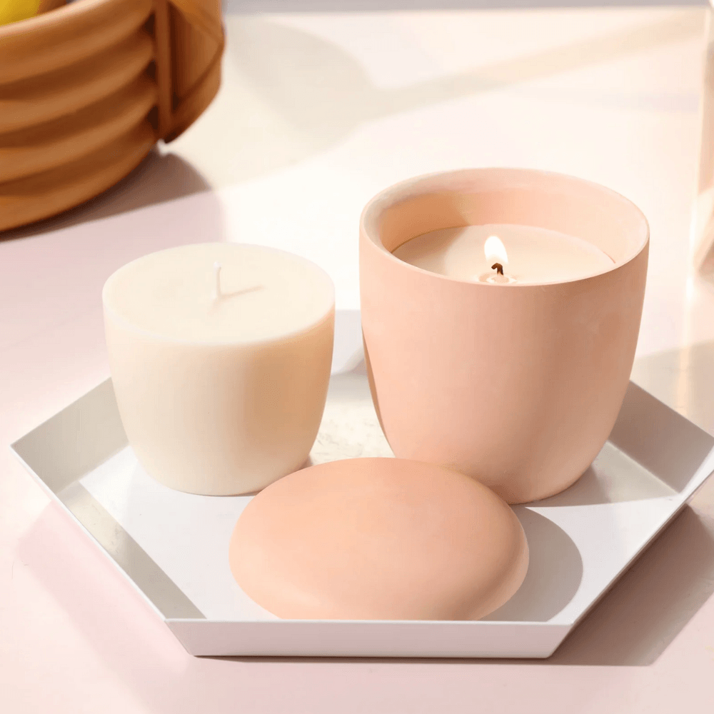 Boowan Nicole: Modern Pebble Candle Jar Silicone Mould (No inner mould) - BohriAli.com