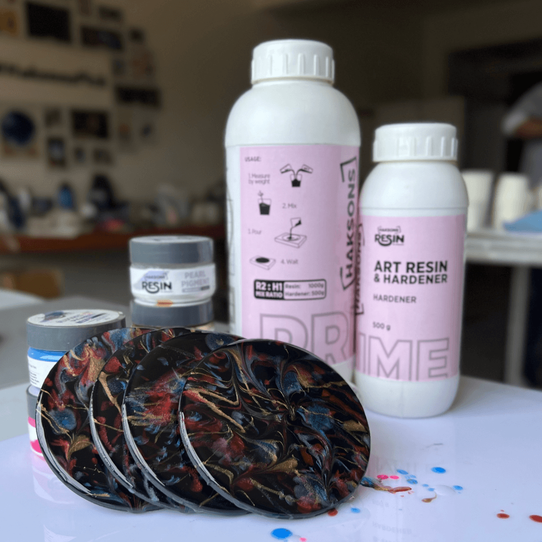 Cosmic Dreams Resin Coasters Kit - Day 1 - BohriAli.com