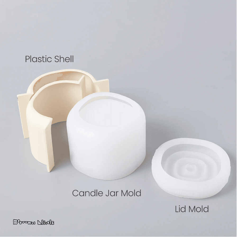 Boowan Nicole: Ripple Candle Jar Silicone Mould - BohriAli.com
