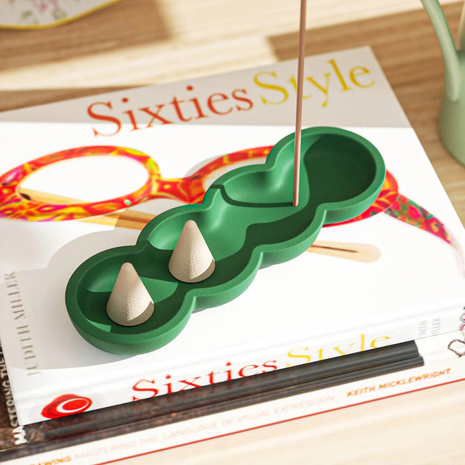 Boowan Nicole: Pea Shape Concrete Incense Holder Silicone Mold - BohriAli.com