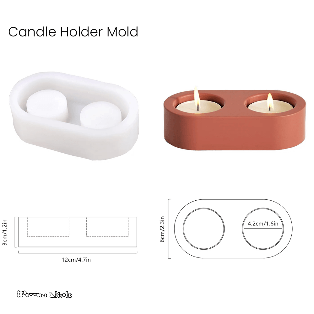 Boowan Nicole: Tealight Candle Holder Silicone Mould - BohriAli.com