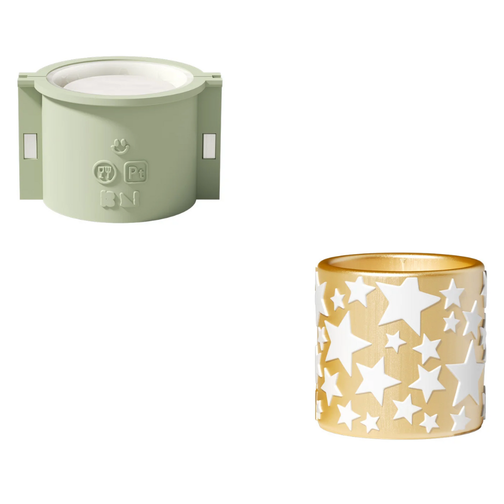 Boowan Nicole: Starlit Wishes Candle Jar Silicone Mold