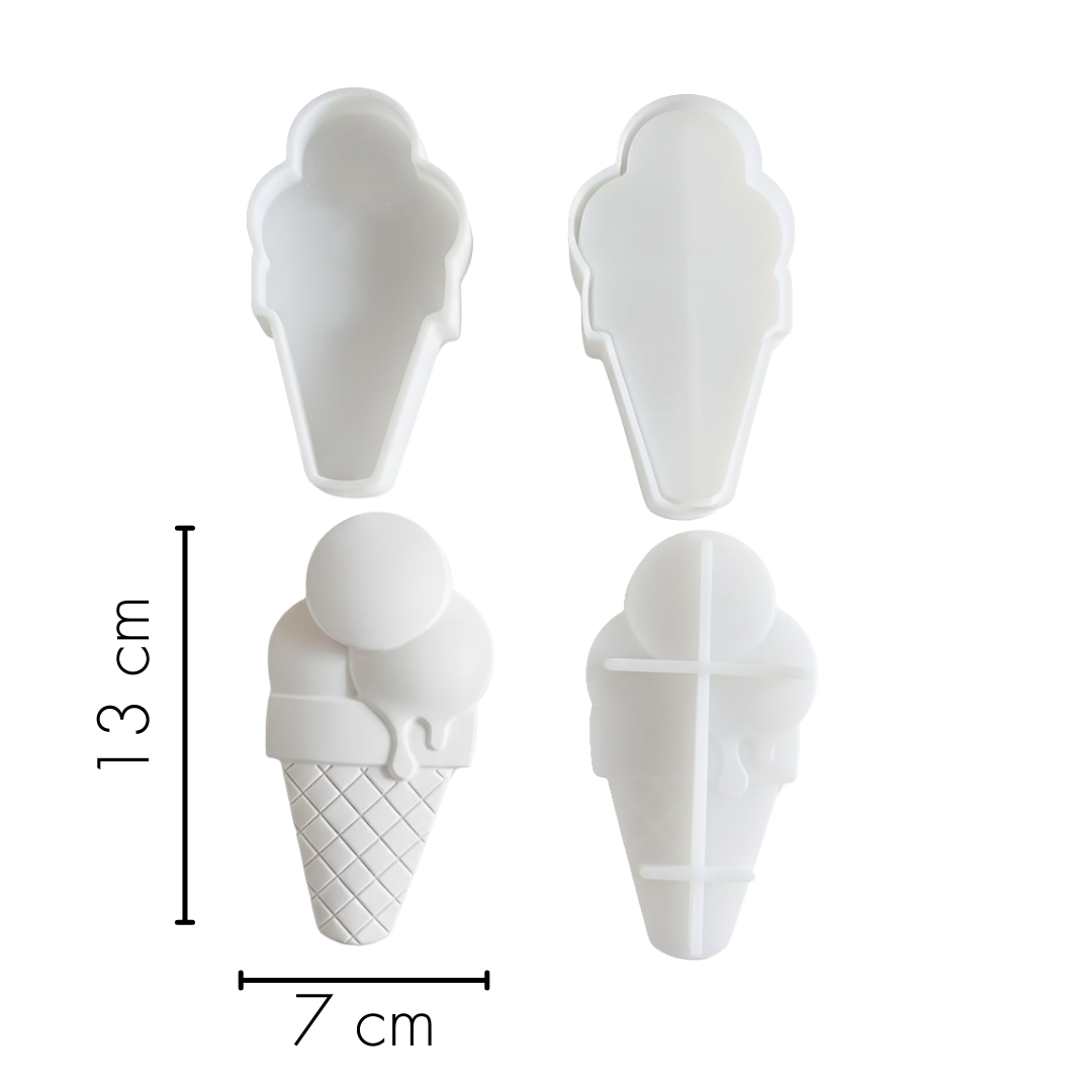 Ice-Cream Jar with Lid Silicone Mould | For Concrete | Jesmonite®️ (Small)