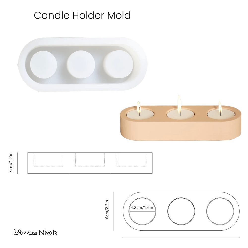 Boowan Nicole: Tealight Candle Holder Silicone Mould - BohriAli.com