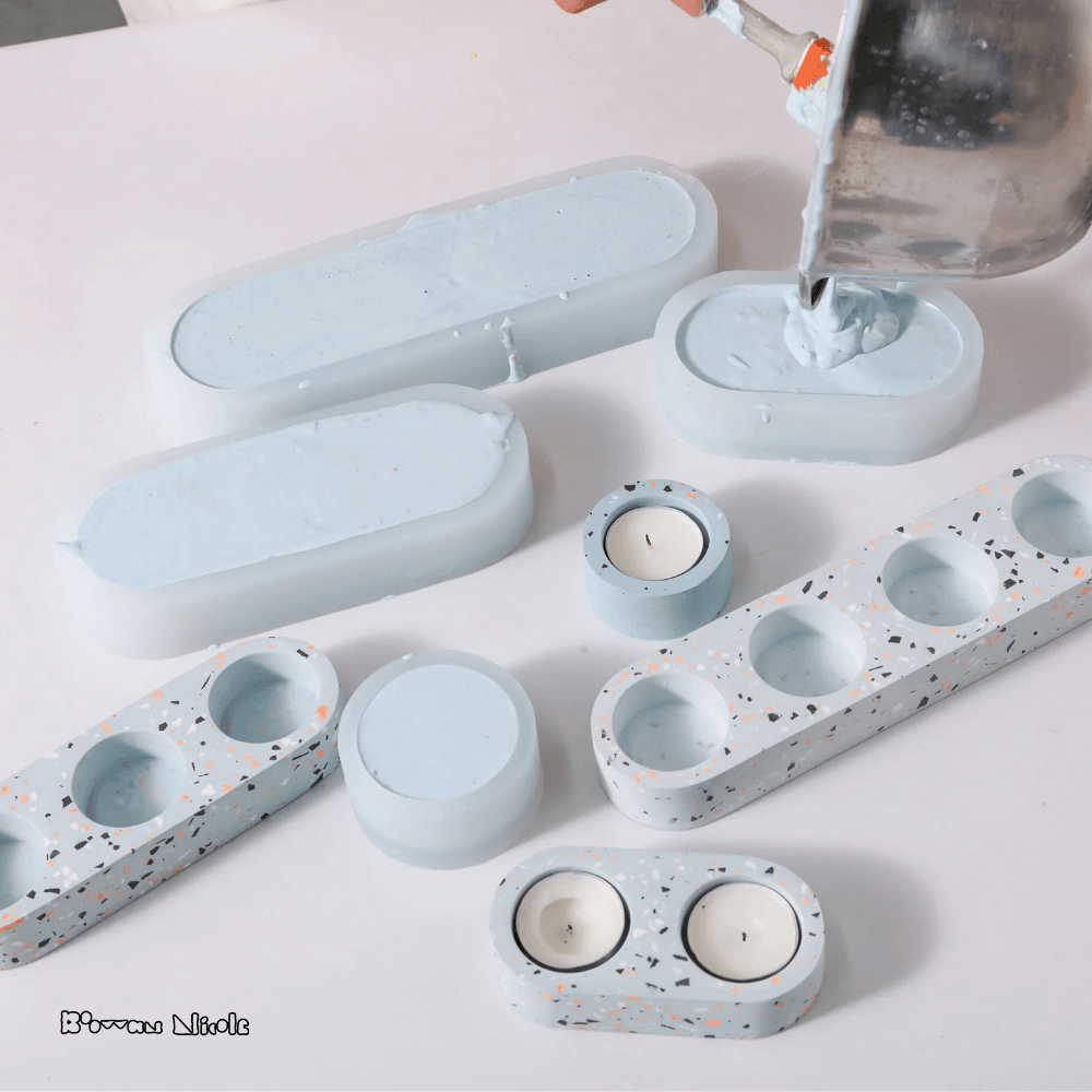 Boowan Nicole: Tealight Candle Holder Silicone Mould - BohriAli.com
