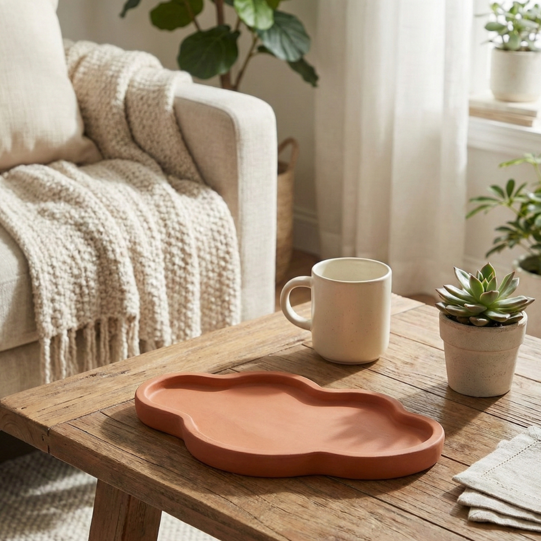 Cloudline Oval Tray Silicone Mould | For Concrete | Jesmonite®️| Resin