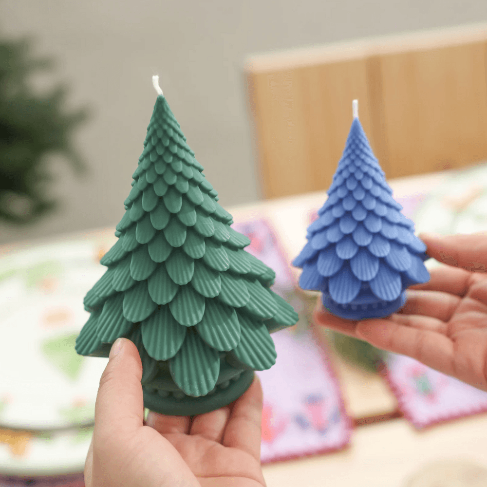 Boowan Nicole: Pinecone Christmas Tree Candle Silicone Mold - BohriAli.com