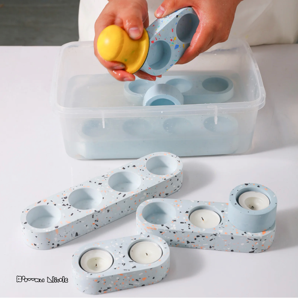 Boowan Nicole: Tealight Candle Holder Silicone Mould