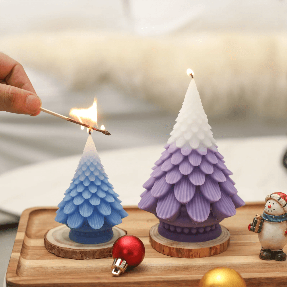 Boowan Nicole: Pinecone Christmas Tree Candle Silicone Mold - BohriAli.com