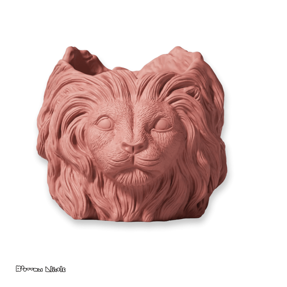 Boowan Nicole: Lion Head Concrete Planter& Vase Pot Silicone Mold - BohriAli.com
