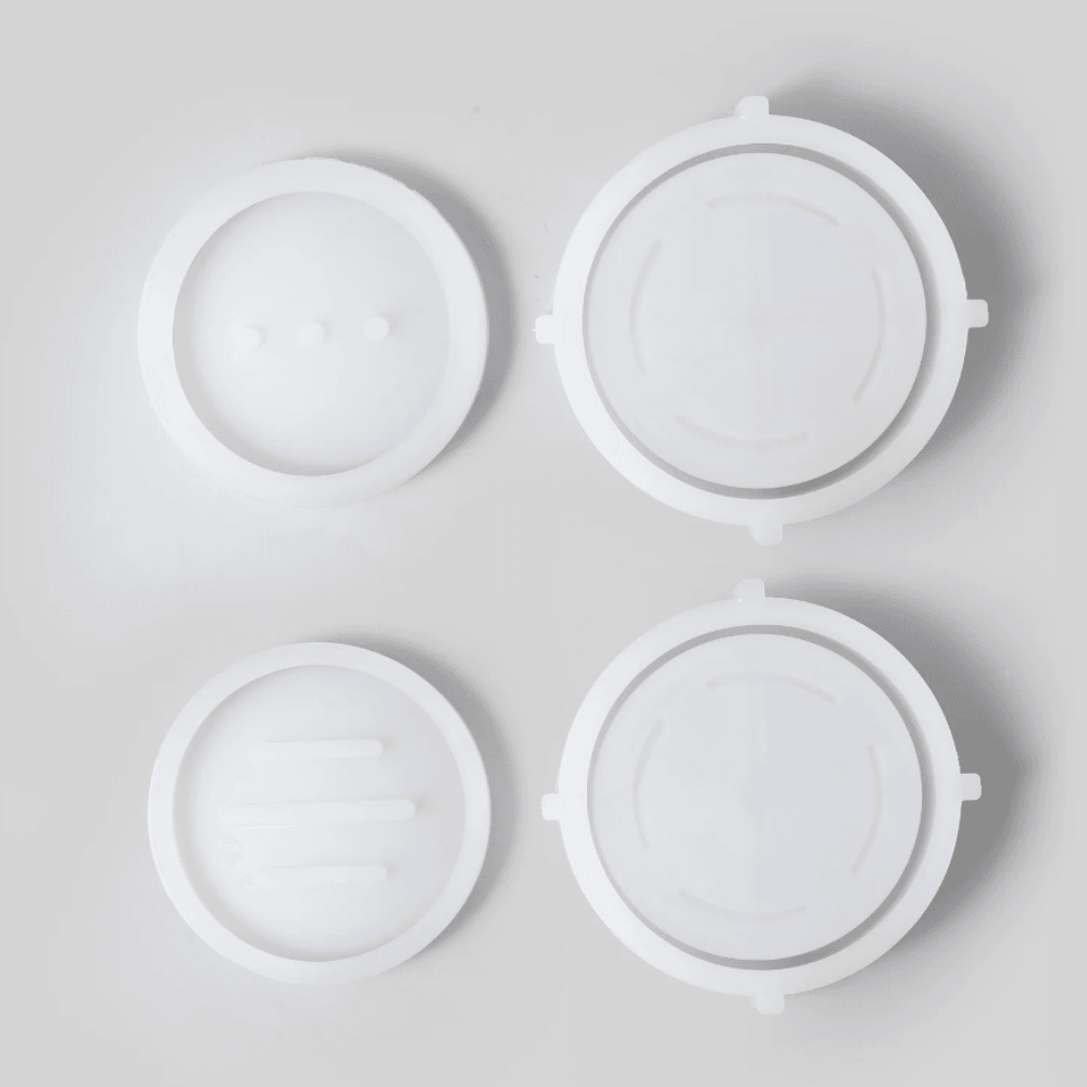 Boowan Nicole: Round Detach & Drain Soap Dish Silicone Mold - BohriAli.com