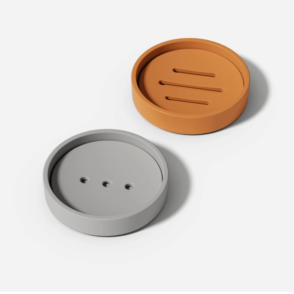 Boowan Nicole: Round Detach & Drain Soap Dish Silicone Mold - BohriAli.com