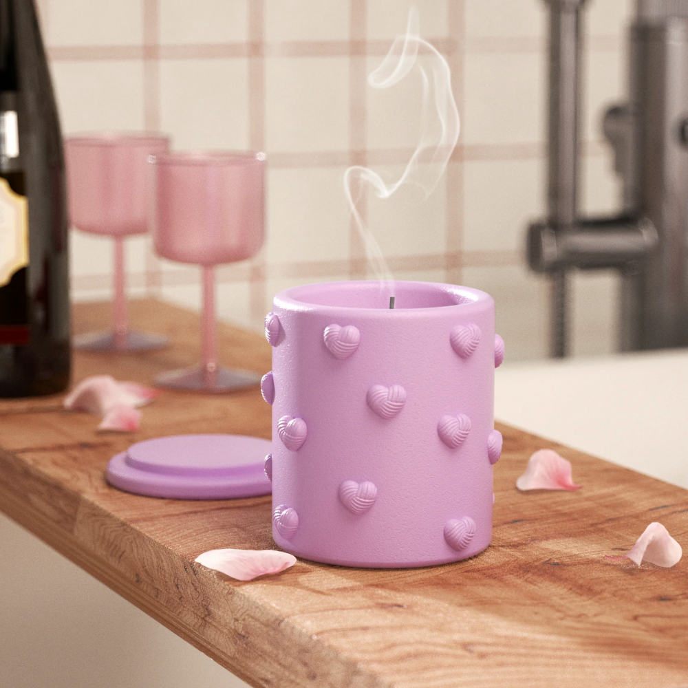 Boowan Nicole: Embrace of Love Heart Candle Jar Silicone Mold (without refill mould)