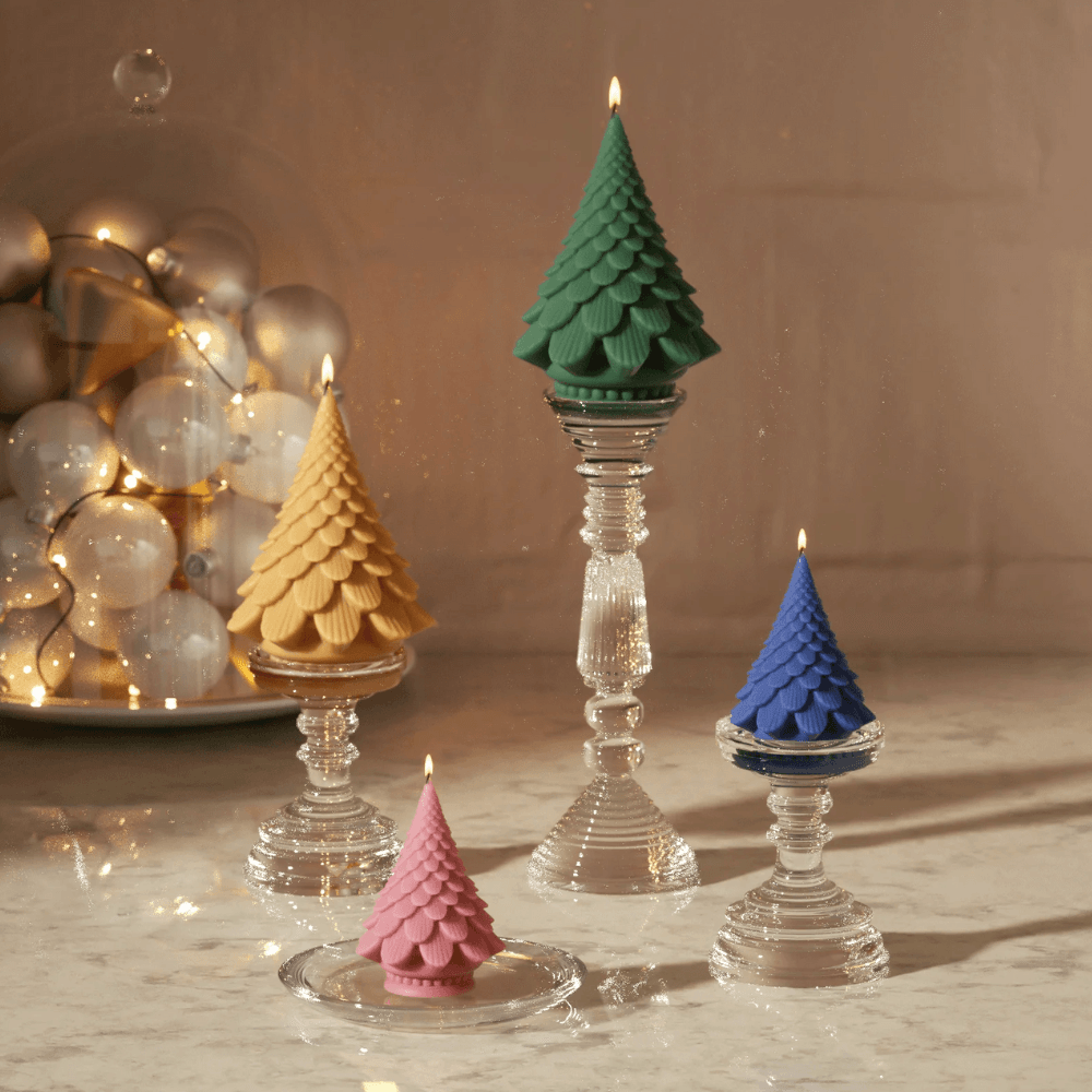 Boowan Nicole: Pinecone Christmas Tree Candle Silicone Mold - BohriAli.com